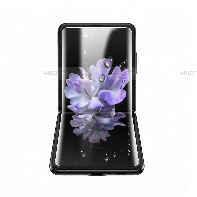 Samsung Galaxy Z Flip用高光沢 液晶保護フィルム フルカバレッジ画面 サムスン クリア