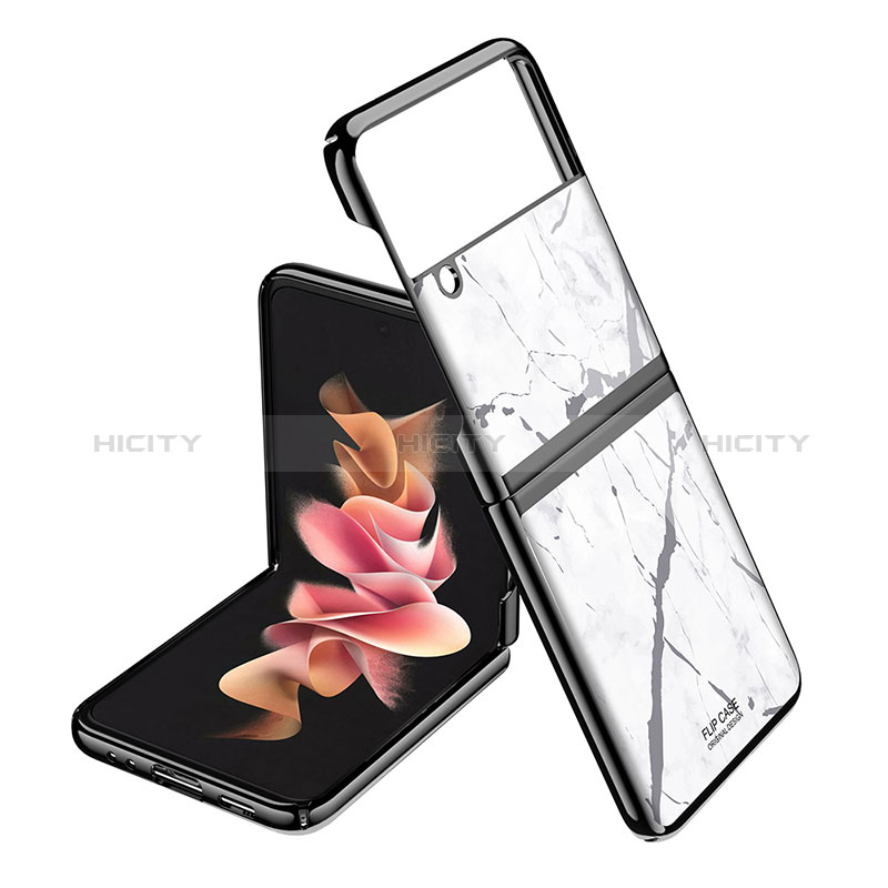 Samsung Galaxy Z Flip3 5G用ハードケース プラスチック 質感もマット カバー サムスン マルチカラー