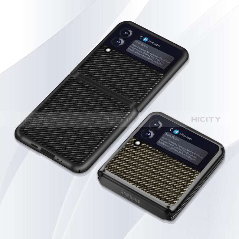 Samsung Galaxy Z Flip3 5G用ハイブリットバンパーケース プラスチック 兼シリコーン カバー サムスン 