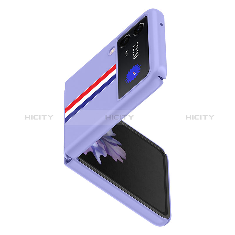 Samsung Galaxy Z Flip3 5G用ハードケース プラスチック 質感もマット カバー P04 サムスン 