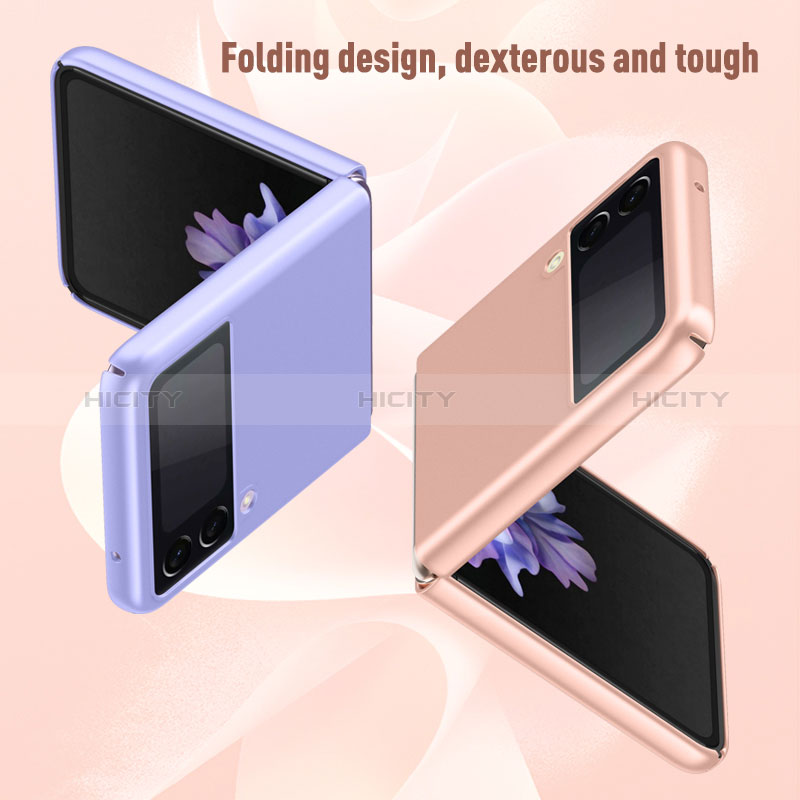 Samsung Galaxy Z Flip3 5G用ハードケース プラスチック 質感もマット カバー P06 サムスン 