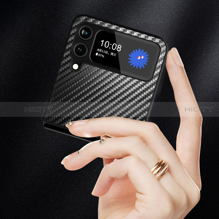 Samsung Galaxy Z Flip3 5G用ハードケース プラスチック 質感もマット ツイル カバー サムスン 