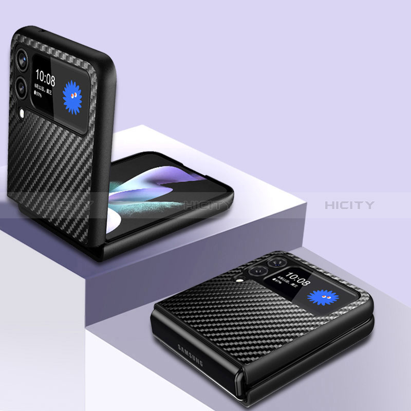 Samsung Galaxy Z Flip3 5G用ハードケース プラスチック 質感もマット ツイル カバー サムスン 