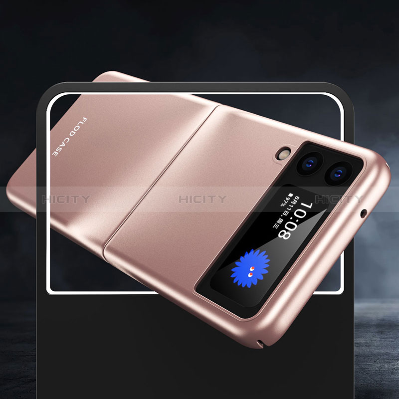 Samsung Galaxy Z Flip3 5G用ハードケース プラスチック 質感もマット カバー L08 サムスン 