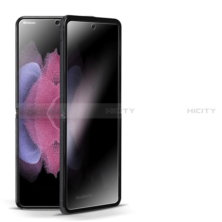 Samsung Galaxy Z Flip3 5G用高光沢 液晶保護フィルム フルカバレッジ画面 反スパイ サムスン クリア