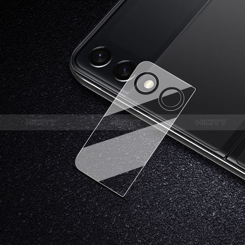 Samsung Galaxy Z Flip3 5G用強化ガラス カメラプロテクター カメラレンズ 保護ガラスフイルム C01 サムスン クリア
