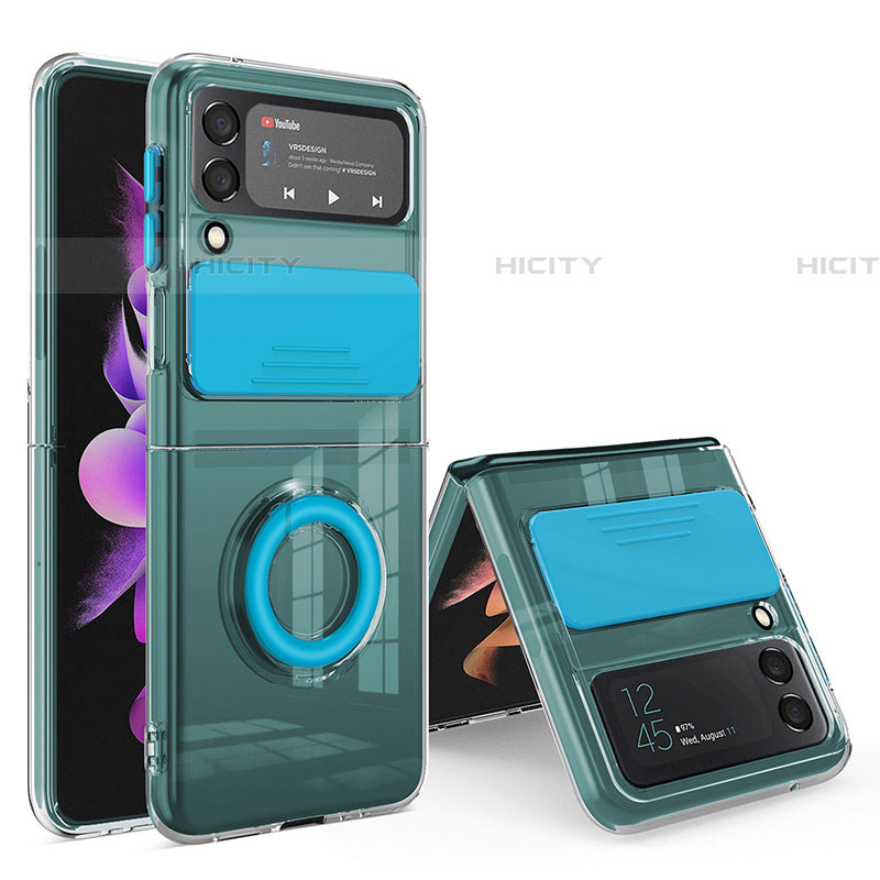 Samsung Galaxy Z Flip4 5G用360度 フルカバー極薄ソフトケース シリコンケース 耐衝撃 全面保護 バンパー MJ1 サムスン 