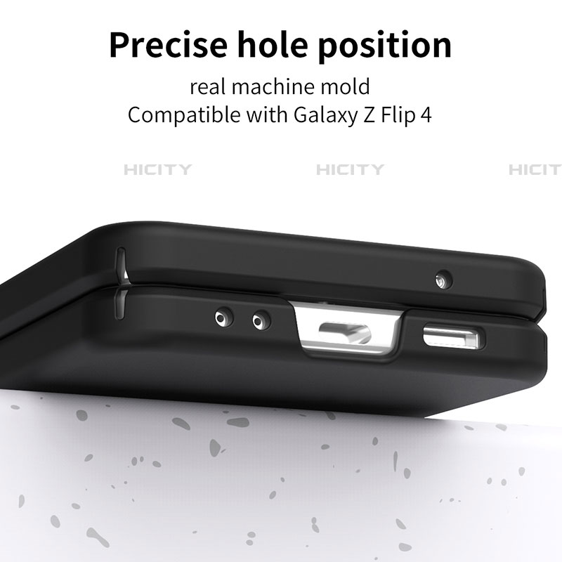 Samsung Galaxy Z Flip4 5G用ハードケース プラスチック 質感もマット カバー R06 サムスン 