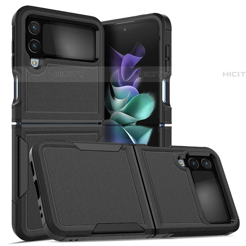 Samsung Galaxy Z Flip4 5G用ハイブリットバンパーケース プラスチック 兼シリコーン カバー サムスン 