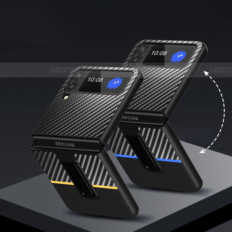 Samsung Galaxy Z Flip4 5G用ハードケース プラスチック 質感もマット ツイル カバー サムスン 