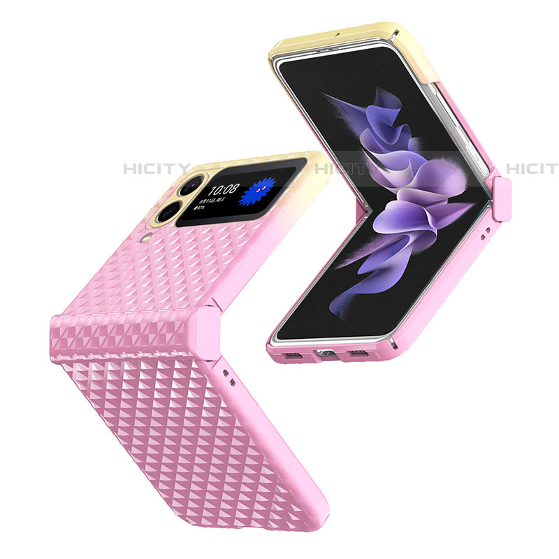 Samsung Galaxy Z Flip4 5G用ハードケース プラスチック 質感もマット カバー T03 サムスン 