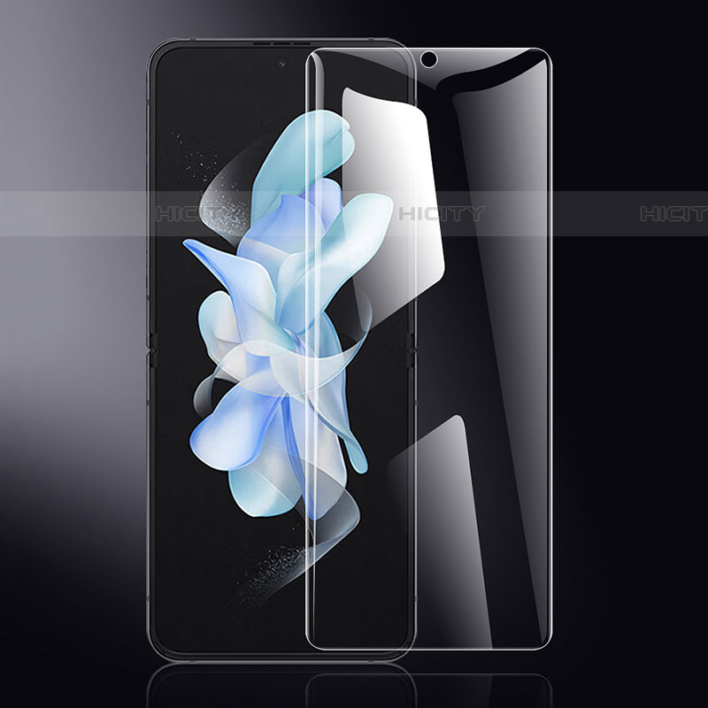 Samsung Galaxy Z Flip4 5G用高光沢 液晶保護フィルム フルカバレッジ画面 サムスン クリア