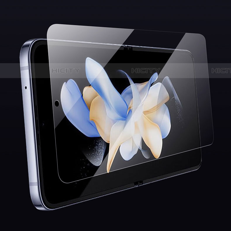 Samsung Galaxy Z Flip4 5G用高光沢 液晶保護フィルム フルカバレッジ画面 F01 サムスン クリア