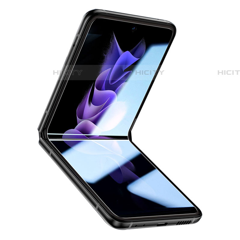 Samsung Galaxy Z Flip4 5G用高光沢 液晶保護フィルム フルカバレッジ画面 F02 サムスン クリア