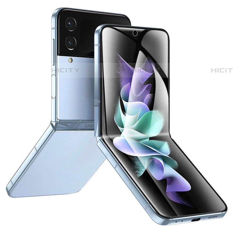 Samsung Galaxy Z Flip4 5G用高光沢 液晶保護フィルム 背面保護フィルム同梱 F07 サムスン クリア