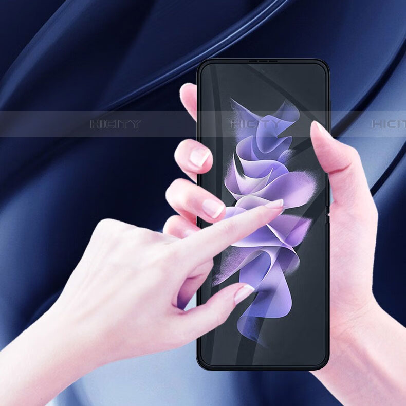 Samsung Galaxy Z Flip4 5G用高光沢 液晶保護フィルム 背面保護フィルム同梱 S06 サムスン クリア