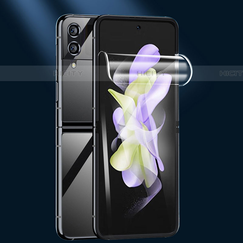 Samsung Galaxy Z Flip4 5G用高光沢 液晶保護フィルム 背面保護フィルム同梱 S08 サムスン クリア