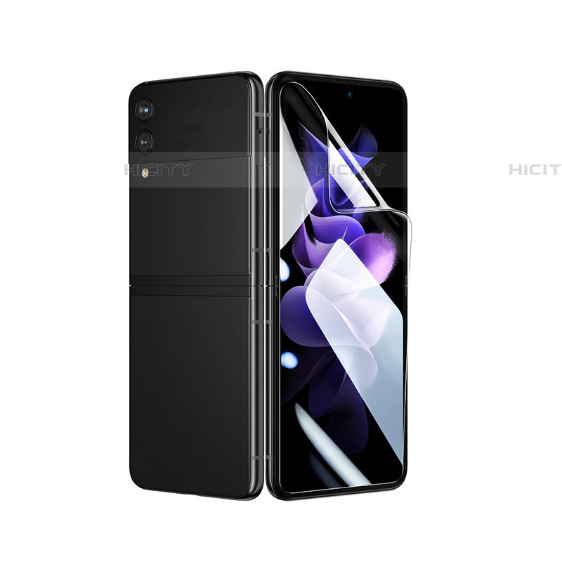Samsung Galaxy Z Flip4 5G用高光沢 液晶保護フィルム 背面保護フィルム同梱 C03 サムスン クリア