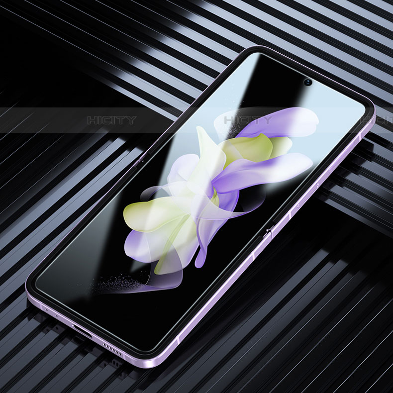 Samsung Galaxy Z Flip4 5G用高光沢 液晶保護フィルム フルカバレッジ画面 F06 サムスン クリア