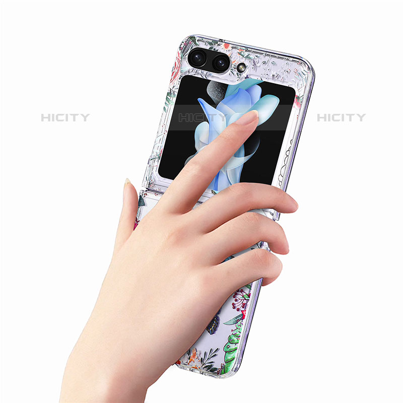 Samsung Galaxy Z Flip5 5G用ハードケース プラスチック 質感もマット 前面と背面 360度 フルカバー SD4 サムスン 