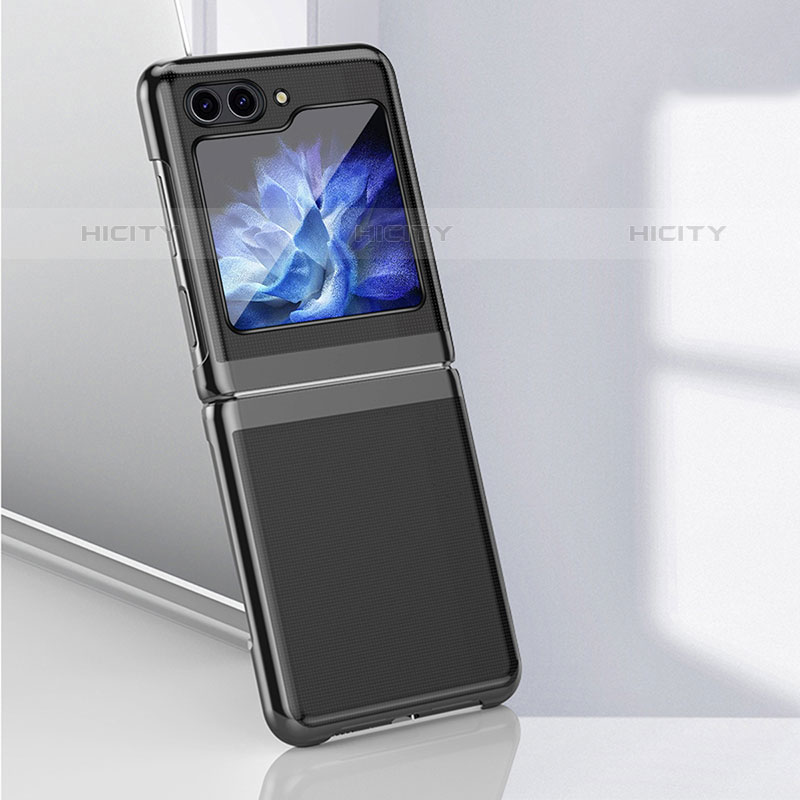 Samsung Galaxy Z Flip5 5G用ハードケース プラスチック 質感もマット 前面と背面 360度 フルカバー QH2 サムスン 