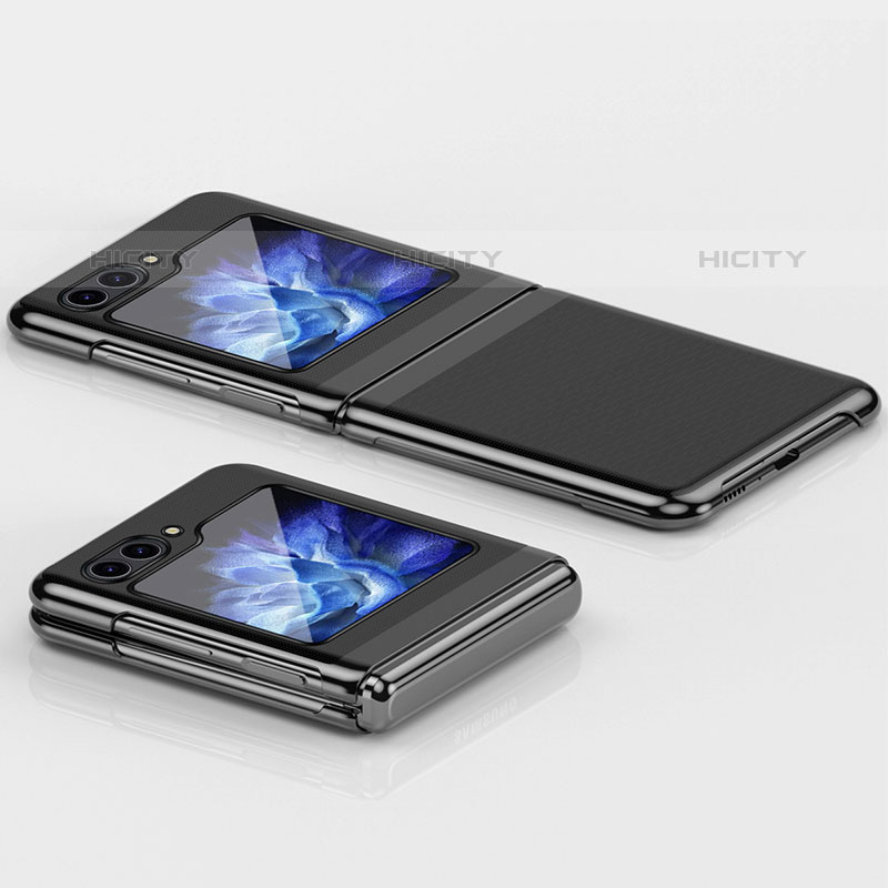 Samsung Galaxy Z Flip5 5G用ハードケース プラスチック 質感もマット 前面と背面 360度 フルカバー QH3 サムスン 