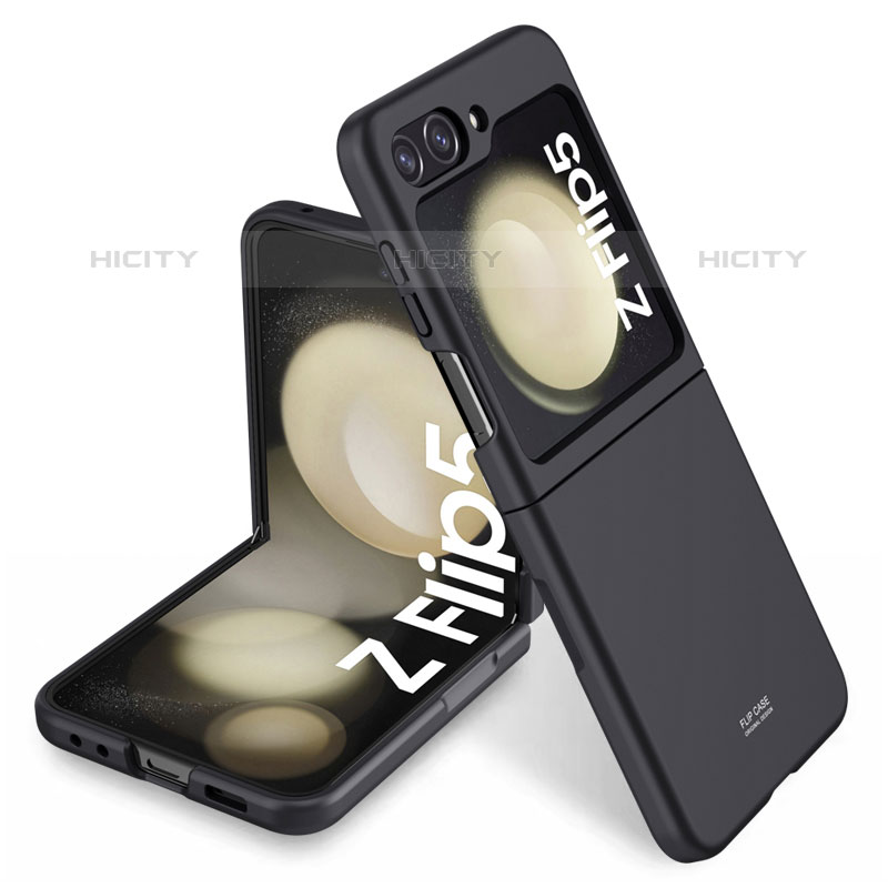 Samsung Galaxy Z Flip5 5G用ハードケース プラスチック 質感もマット 前面と背面 360度 フルカバー MK1 サムスン 