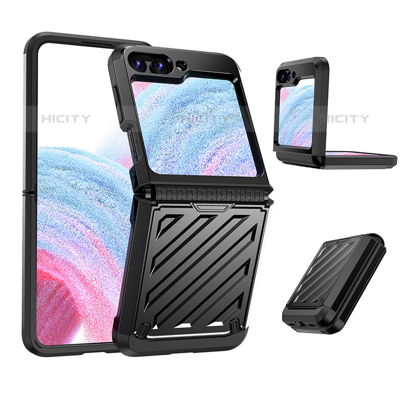 Samsung Galaxy Z Flip5 5G用ハードケース プラスチック 質感もマット 前面と背面 360度 フルカバー Z01L サムスン 