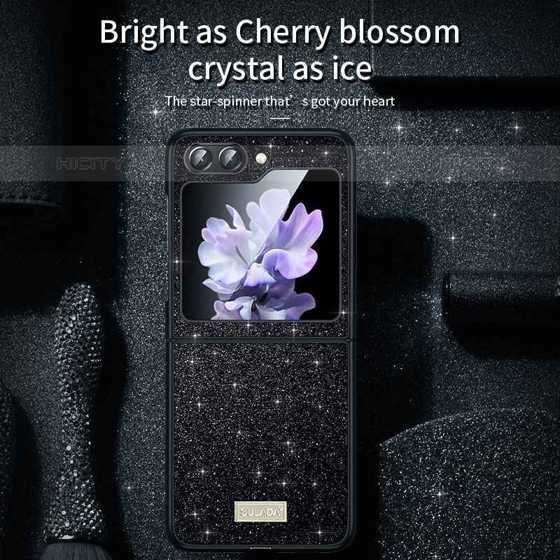 Samsung Galaxy Z Flip5 5G用ハードケース プラスチック 質感もマット 前面と背面 360度 フルカバー LD1 サムスン 