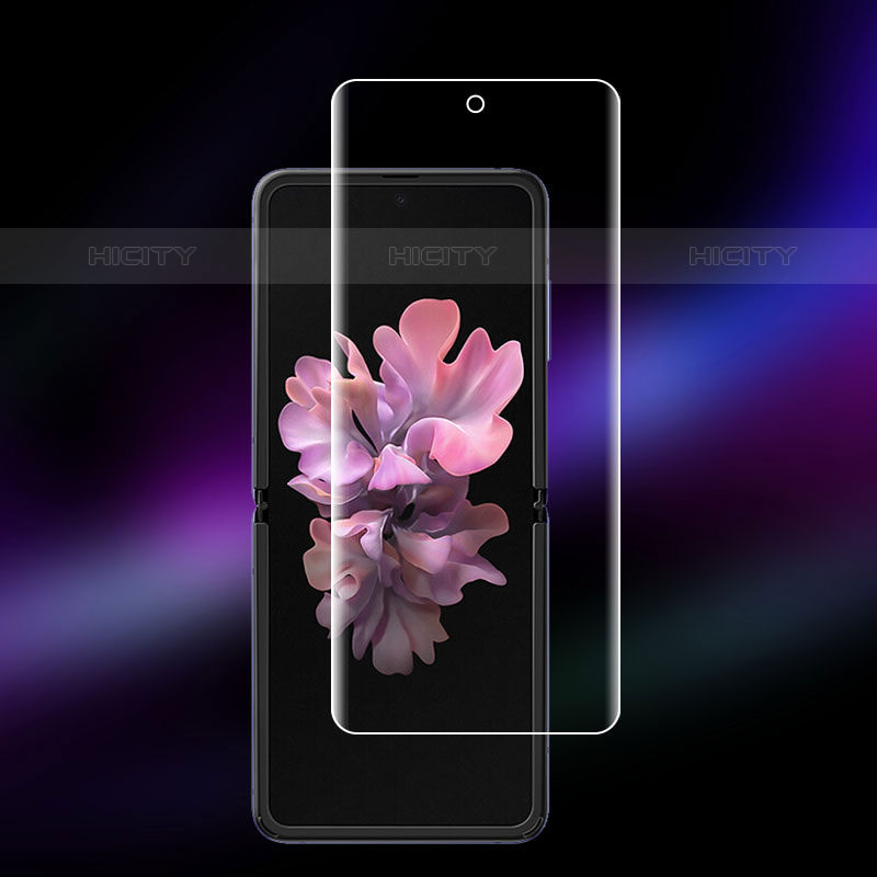 Samsung Galaxy Z Flip5 5G用高光沢 液晶保護フィルム フルカバレッジ画面 F01 サムスン クリア