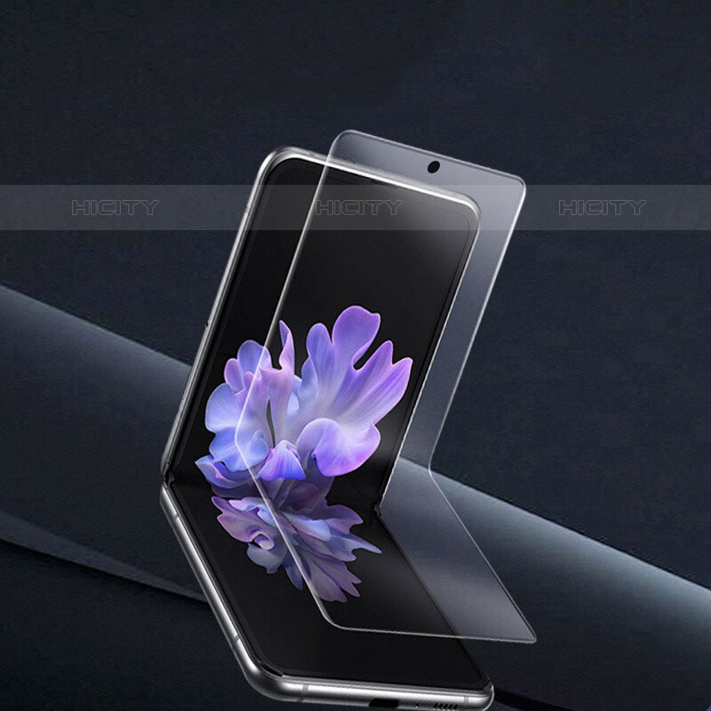 Samsung Galaxy Z Flip5 5G用高光沢 液晶保護フィルム フルカバレッジ画面 F01 サムスン クリア