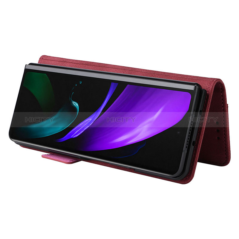 Samsung Galaxy Z Fold2 5G用手帳型 レザーケース スタンド カバー L08Z サムスン 