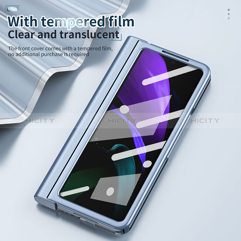 Samsung Galaxy Z Fold2 5G用ハードカバー クリスタル 透明 H03 サムスン 