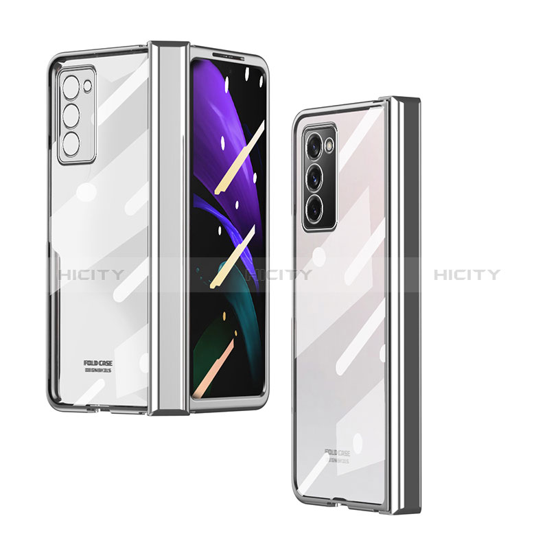 Samsung Galaxy Z Fold2 5G用ハードカバー クリスタル 透明 H04 サムスン 