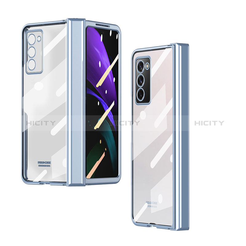 Samsung Galaxy Z Fold2 5G用ハードカバー クリスタル クリア透明 H04 サムスン 
