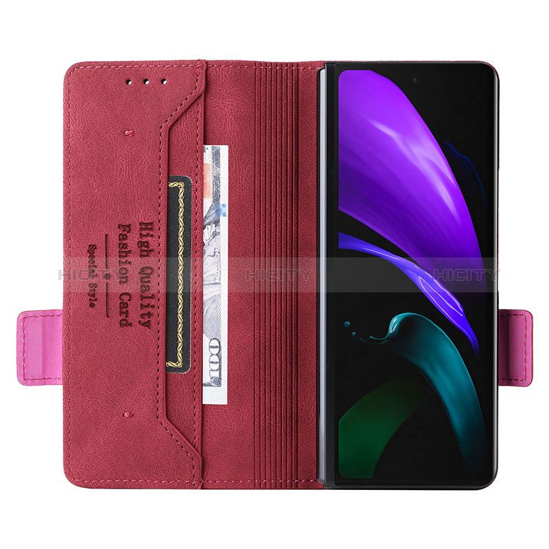 Samsung Galaxy Z Fold2 5G用手帳型 レザーケース スタンド カバー L10Z サムスン 