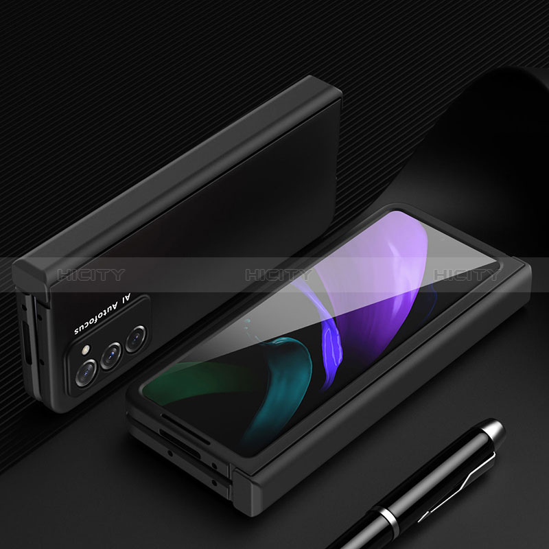 Samsung Galaxy Z Fold2 5G用ハードケース プラスチック 質感もマット 前面と背面 360度 フルカバー P03 サムスン 