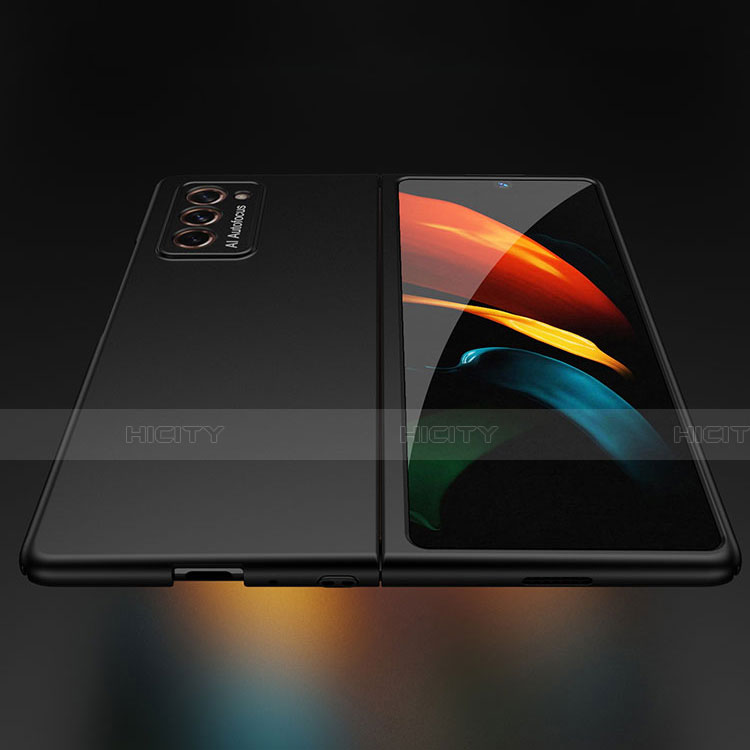 Samsung Galaxy Z Fold2 5G用ハードケース プラスチック 質感もマット 前面と背面 360度 フルカバー サムスン 
