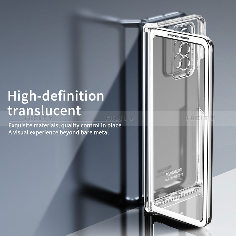 Samsung Galaxy Z Fold2 5G用ハードカバー クリスタル 透明 H02 サムスン 