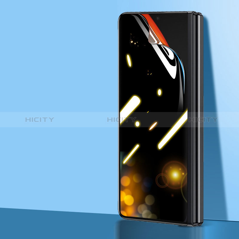 Samsung Galaxy Z Fold2 5G用高光沢 液晶保護フィルム フルカバレッジ画面 反スパイ サムスン クリア