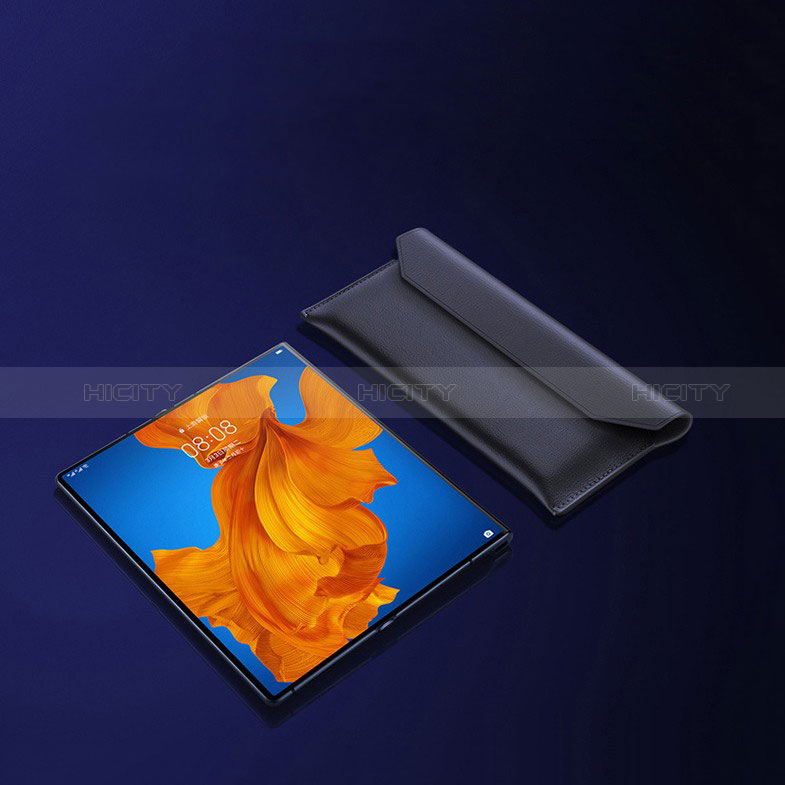 Samsung Galaxy Z Fold2 5G用ハンドバッグ ポーチ 財布型ケース レザー ユニバーサル サムスン 