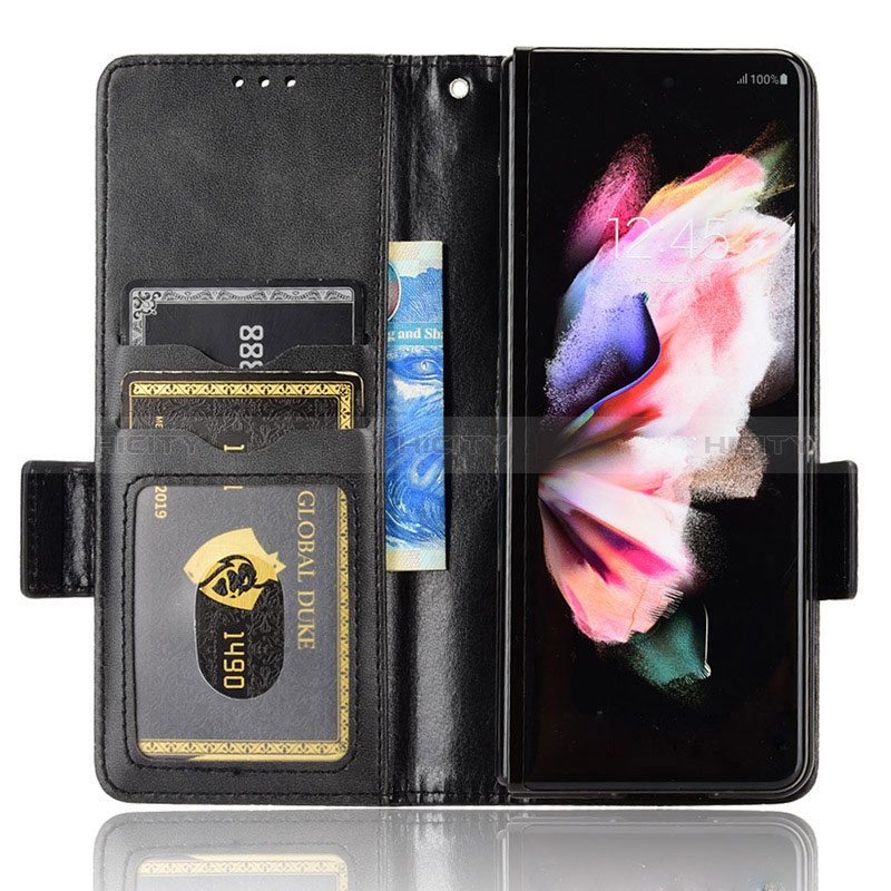 Samsung Galaxy Z Fold3 5G用手帳型 レザーケース スタンド カバー C02X サムスン 