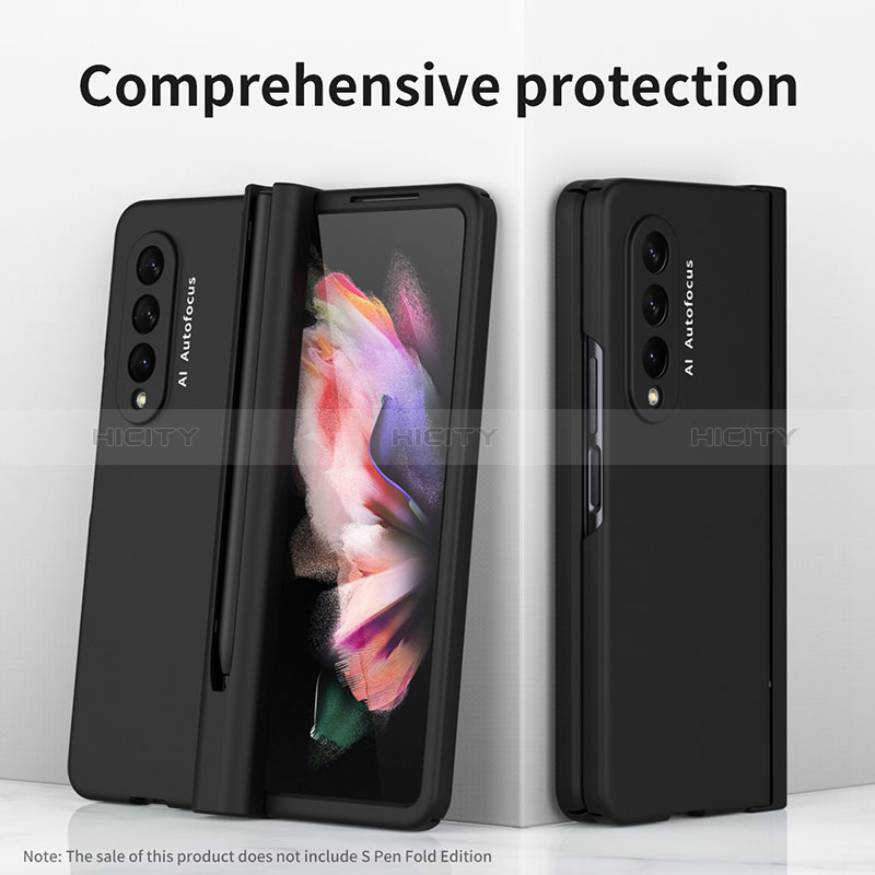 Samsung Galaxy Z Fold3 5G用ハードケース プラスチック 質感もマット カバー T01 サムスン 