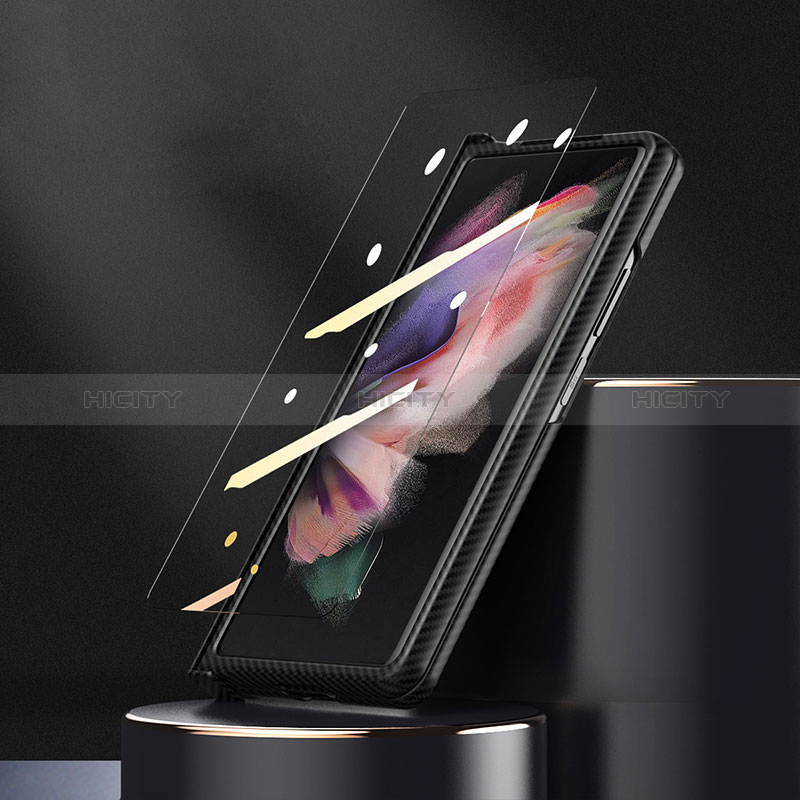 Samsung Galaxy Z Fold3 5G用ハードケース プラスチック 質感もマット カバー ZL1 サムスン 