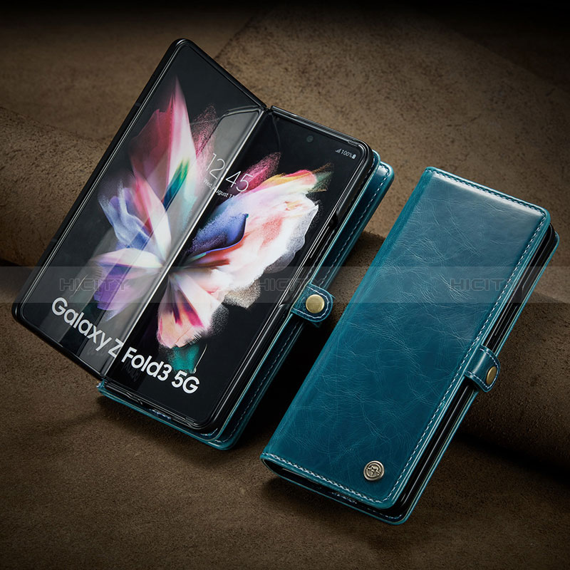 Samsung Galaxy Z Fold3 5G用手帳型 レザーケース スタンド カバー CS3 サムスン 