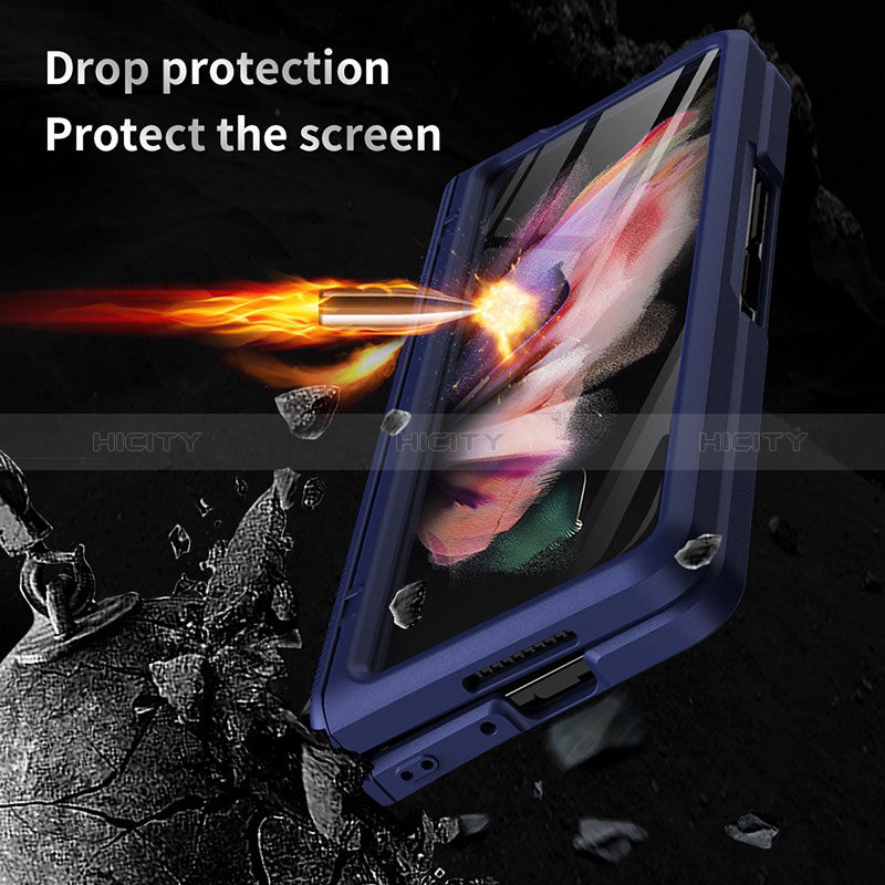 Samsung Galaxy Z Fold3 5G用ハードケース プラスチック 質感もマット カバー R01 サムスン 