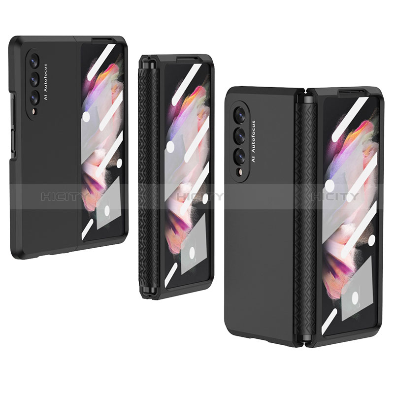 Samsung Galaxy Z Fold3 5G用ハードケース プラスチック 質感もマット カバー R02 サムスン 