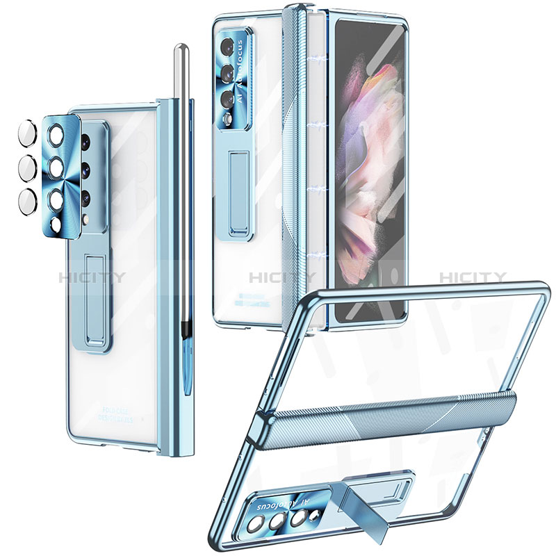 Samsung Galaxy Z Fold3 5G用ハードカバー クリスタル クリア透明 H05 サムスン 