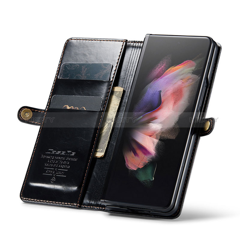 Samsung Galaxy Z Fold3 5G用手帳型 レザーケース スタンド カバー CS2 サムスン 