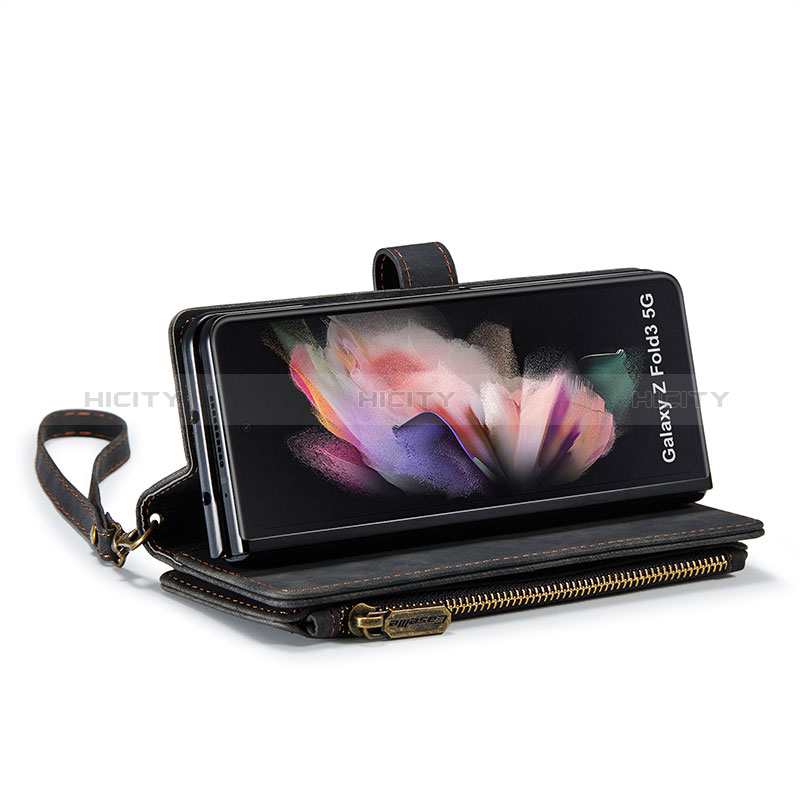 Samsung Galaxy Z Fold3 5G用手帳型 レザーケース スタンド カバー CS1 サムスン 